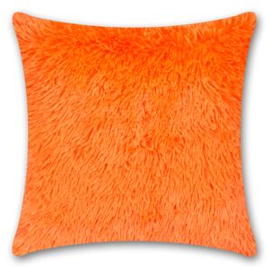 TOP Luxusní povlak na polštářek s dlouhým vlasem 40x40 - Oranžová