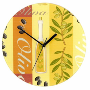 Nástěnné hodiny WENKO 27 cm - oliva