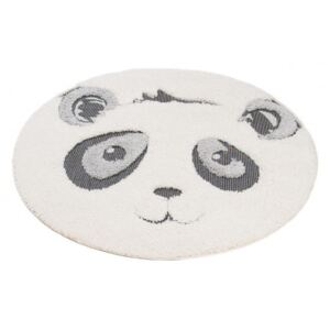 Kulatý dětský koberec ANIMAL 15522/966 Panda béžový Rozměr: 120x120