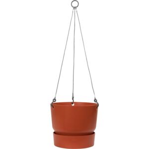 ELHO Závěsný květináč Greenville Hanging Basket 24 cm, hnědá