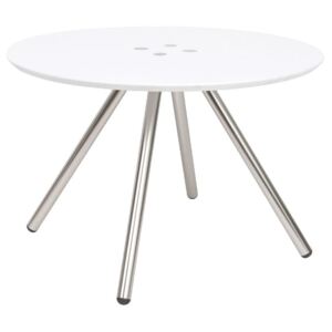 Bílý konferenční stolek Letmotiv Sliced, ø 60 cm