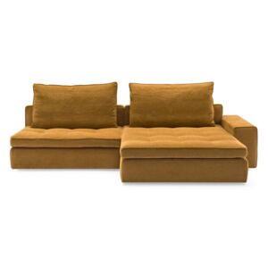 Calligaris Pohodlné sofa Lounge, 284x232 cm, CS3374 Rozměr: sestava 284x232 cm, Nohy: plastové - černé, Potah: Látka kategorie 1