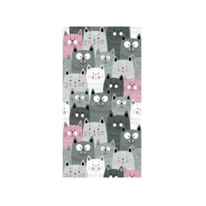 Kusový koberec Kiddo A1079 pink - kočky růžové Růžová, Rozměr 160x230 cm Vopi