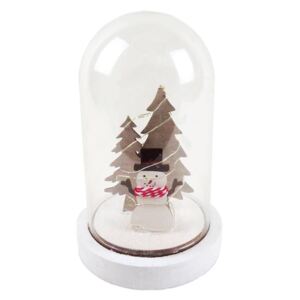 ACA Lighting LED vánoční dekorace - sněhulák, na baterie 2x AAA, teplá bílá, IP20