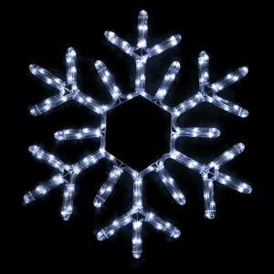 ACA Lighting LED vánoční sněhová vločka do okna 144 LED/25W/230V/IP44, studená bílá