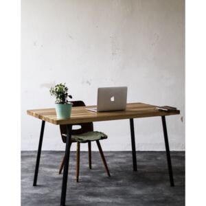Pracovní stolek Irving s masivní dubovou deskou