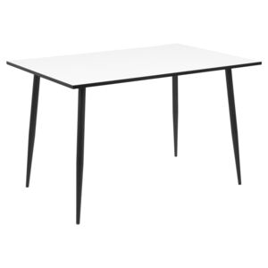 SCANDI Černo-bílý jídelní stůl Wanda 120 cm