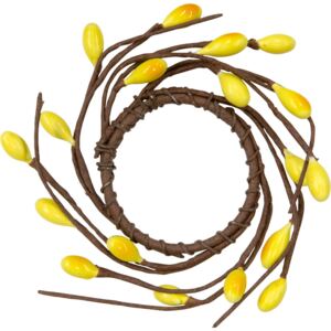 Pajunkissa prstenec na svíčky - žlutá