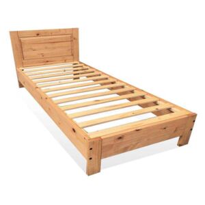 Dřevěná postel jednolůžko Mexiko včetně roštů