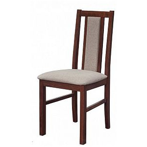 Jídelní židle dřevěná v odstínu ořech čalouněná OF079
