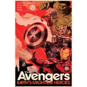 Plakát, Obraz - Avengers - Golden Age Hero Propaganda, (61 x 91,5 cm)