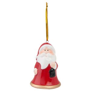 Vánoční zvonek Santa - Ø 5*7 cm