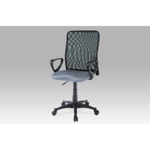 Kancelářská židle šedá a černá látka MESH KA-B047 GREY