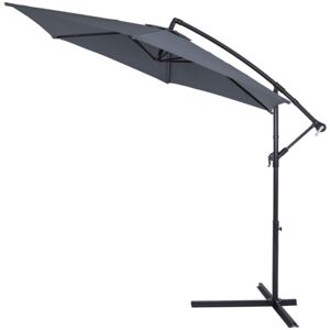 VivaDe Zahradní slunečník Alu 330cm šedý