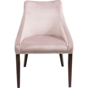 KARE DESIGN Růžová čalouněná jídelní židle Mode Velvet