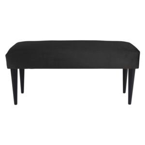 Luxusní sametová lavička Luxurious Leitmotiv (Barva - černá)
