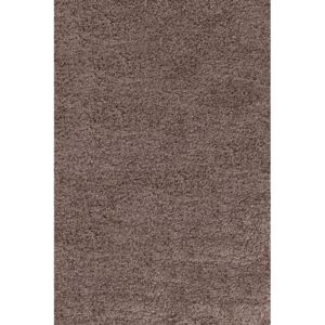 Ayyildiz Kusový koberec Shaggy Dream 4000 světle hnědý vysoký vlas 060x110 cm