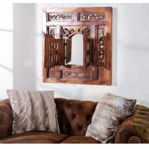 Dřevěné dekorační okno se zrcadlem Maharajah Palace-Vättern