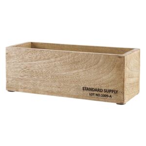 STANDARD SUPPLY Dřevěná bedýnka 28 cm
