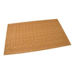WEBHIDDENBRAND Hnědá textilní vstupní rohož Bricks - Deco - 75 x 45 x 1 cm