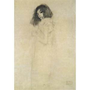 Obraz, Reprodukce - Portrait of a young woman, 1896-97, Gustav Klimt