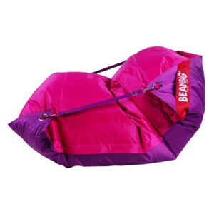 Beanbag sedací pytel / vak 189x140 duo pink - purple (růžová/fialová)