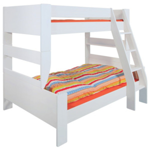 Rozšířená postel Dany 90+120x200 cm - MDF/bílá