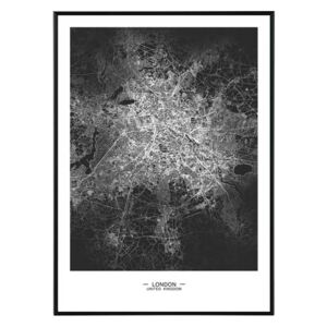 London map - 50x70 cm Obraz