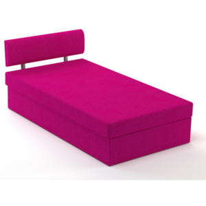 Nábytek Králík, postel růžová, lamelová, 110x195 cm