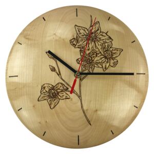 Woodlaf Dřevěné nástěnné hodiny Russel
