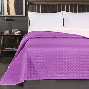 DecoKing Přehoz na postel Salice fialová/purpurová růžová Rozměr: 220x240