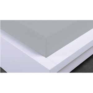 Home Elements Napínací prostěradlo Jersey, 160x200x30 cm, světle šedá, bavlna