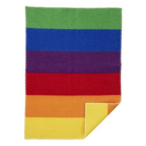 Vlněná dětská deka Rainbow 65x90, Klippan, Švédsko Multi