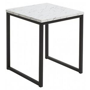 AROZ konferenční stolek LAW/50, mramor carrara bílý/černá