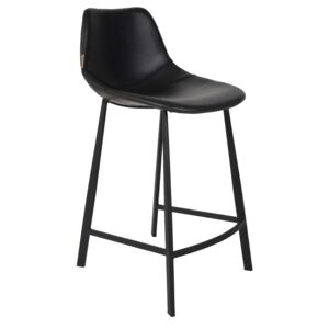 Černá vintage barová židle DUTCHBONE FRANKY 65 cm