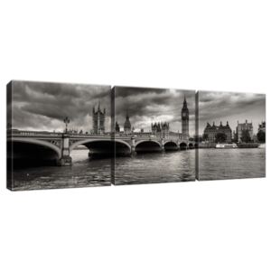 Obraz na plátně Most přes Temži Londýn 90x30cm 264A_3A