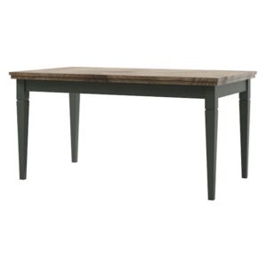 Rozkládací stůl DIVOR, 160-240x79x90, zelená/dub Lefkas