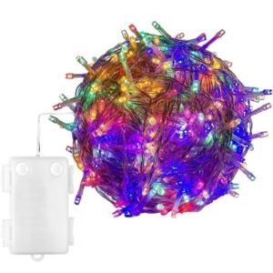 Vánoční LED osvětlení - 10 m, 100 LED, barevné, na baterie - VOLTRONIC® M59580