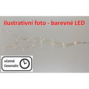 Vánoční dekorativní osvětlení – drátky - 48 LED barevné - Nexos D59110