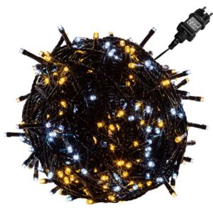 VOLTRONIC Vánoční řetěz - 10 m, 100 LED, teple/studeně bílý - VOLTRONIC® M67594