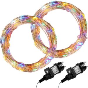 Sada 2 kusů světelných drátů - 50 LED, barevná - VOLTRONIC® M68033