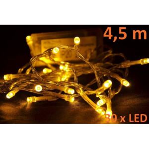 Vánoční LED řetěz - 3 m, 30 LED, teple bílý - OEM D01120