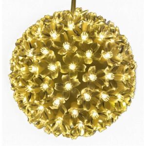 Vánoční dekorace - LED světelná koule, teple bílá - OEM D05973