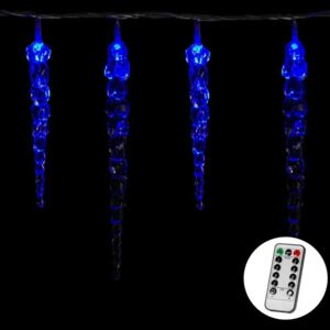 Vánoční osvětlení - rampouchy, 40 LED, modré + ovladač - VOLTRONIC® M60008