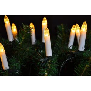 Klasické svíčky na vánoční stromek - teple bílé LED - Nexos Trading GmbH & Co. KG D05960