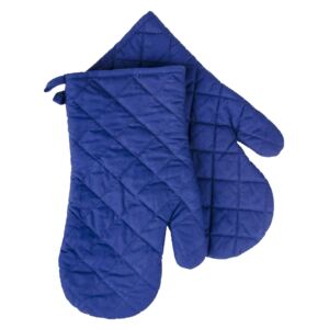 Kuchyňské bavlněné rukavice chňapky MONO modrá, 100% bavlna 19x30 cm Essex