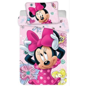 Jerry fabrics Disney povlečení do postýlky Minnie Butterfly baby 100x135+40x60 cm