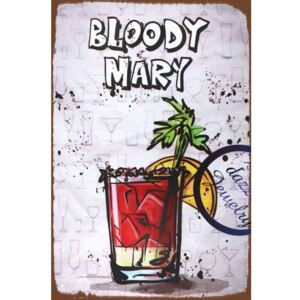 Cedule Bloody Mary 40cm x 30cm Plechová cedule