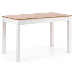 Dřevěný jídelní stůl Ksawery Halmar dub sonoma- bílá