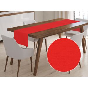 Dekorační běhoun na stůl Leona LN-073 Sytě červený 20x160 cm